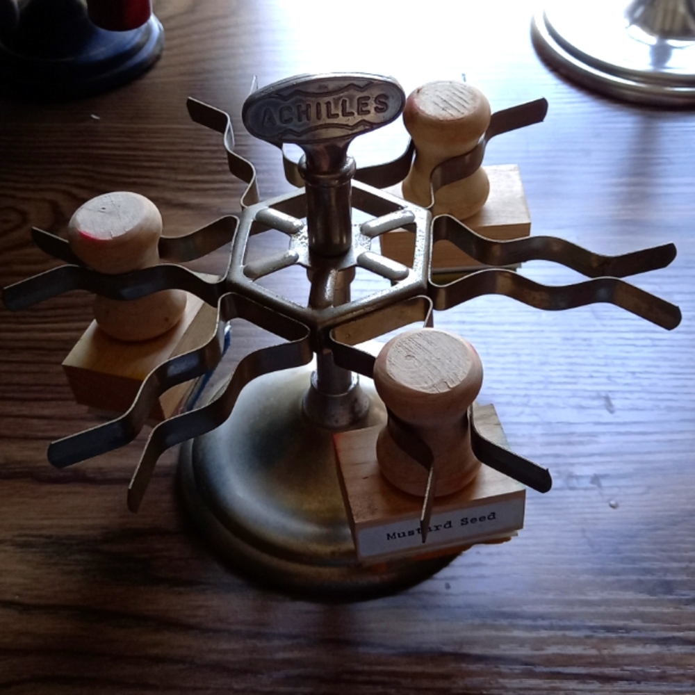 Vintage Achilles stamp carousel